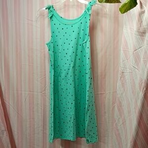 Cat & Jack Teal Polka Dot Dress
